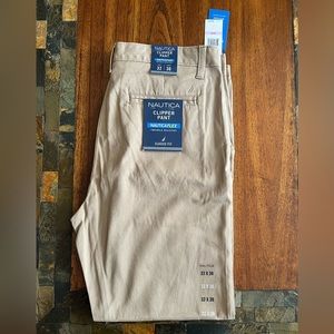 Nautica wrinkle resistant khakis chino pants 32*30